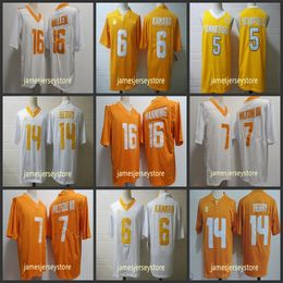 Maillot de football NCAA 16 Peyton Manning 7 Joe Milton 6 Aaron Beasley 5 Hooker 14 Berry