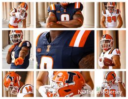 FÚTBOL DE ILLINOIS DE LA NCAA 9 Luke Altmyer 3 Kaden Feagin 23 Reggie Love III 7 Kenari Wilcher 21 Aidan Laughery 15 Jared Badie 1 Isaiah Williams 90 Alec Bryant