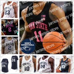 Maillot NCAA Penn State Nittany Lions 2020 Basketball # 1 Seth Lundy 2 Myles Dread 12 Izaiah Brockington Lamar Stevens PSU HOMMES JEUNES KID Maillots 4XL