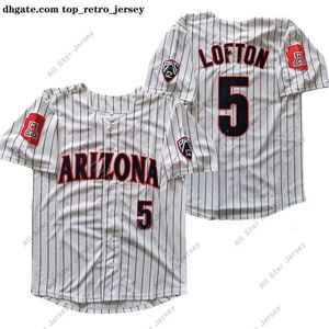 NCAA Jerseys College Arizona Wildcats Baseball Jersey Kenny Lofton White Size S-3xl All Centère de broderie