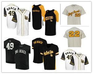 NCAA Long Beach State 49er Colosseum Batter Up Baseball Personnalisé Hommes Femmes Jeunes Tout Numéro Nom Cousu Maillots De Baseball S-4XL