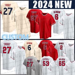 27 Mike Trout Baseball Jersey 6 Anthony Rendon 7 Jo Adell Los Angeles 2 Luis Rengifo 21 Matt Thaiss Taylor Ward Zach Neto Nolan Schanuel Logan O'Hoppe Jose Suarez Estevez