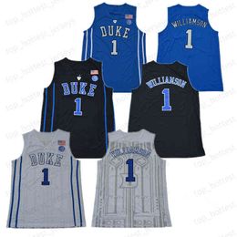 NCAA Mens Blue College 1 Zion Williamson Jerseys Basketball Red Jersey 12 Spartanburg Griffins Day Cosido High School College Jersesy Good