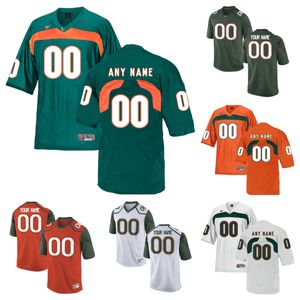 NCAA Miami Hurricanes College Football Jerseys 23 Cam'Ron Harris 26 Sean Taylor 20 Reed1 D'Eriq King 2 Donald Chaney Jr. 7 Xavier Restrepo 5 KeyShawn Smith Maillot personnalisé