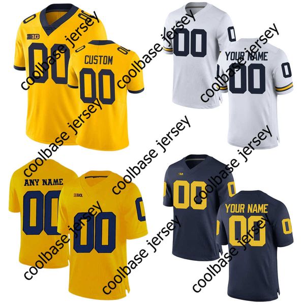 NCAA Michigan Wolverines College Football Maglie 84 Sean McKeon 82 Nick Eubanks 9 Donovan Peoples-Jones 7 Tarik Black 2 Jake Moody 5 Milton