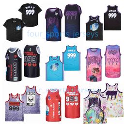 NCAA Movie Basketball Jerseys 999 Juice Wrld Lyrical Lemonade Jersey Hombres Talla S - XXL