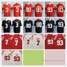 NCAA Nebraska Huskers College Football Jerseys 93 Ndamukong Suh 3 Taylor Martinez 7 Scott Frost 80 Kenny Bell Hoge kwaliteit gestikte blank