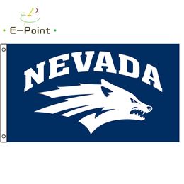 Drapeau NCAA Nevada Wolf Pack 3 * 5 pieds (90 cm * 150 cm) drapeau en Polyester bannière décoration volant drapeau de jardin de maison cadeaux de fête