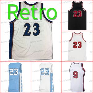 Caroline du Nord Tar Heels Basketball Jersey 23 9 Team USA College Mens Retro 1992 Dream White Blue Red Jerseys Stitched