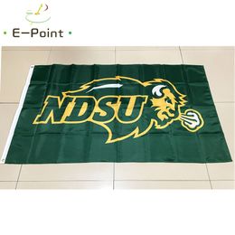 NCAA North Dakota State Bison Polyester Vlag 3ft * 5ft (150 cm * 90cm) Vlag Banner Decoratie Flying Home Garden Outdoor Gifts