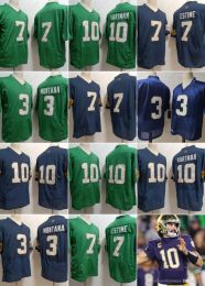NCAA Notre Dame College Football Jerseys 10 Sam Hartman 7 Audric Estime 3 Joe Montana All Ed Mens S-XXXL