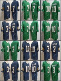 NCAA Notre Dame College Football Jerseys 10 Sam Hartman 7 Audric Estime 3 Joe Montana Shirts pour hommes