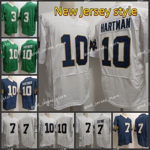 NCAA Notre Dame College Football Jerseys 10 Sam Hartman 7 Audric Estime 3 Joe Montana Cousu Nouveaux Hommes s-3xl bons Maillots Nouveau Style