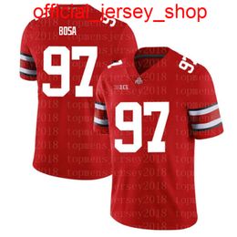 NCAA Ohio State Buckeyes Jersey 97 Nick Bosa 7 Dwayne Haskins JR American College Football Port George Kittle