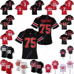 NCAA Ohio State Buckeyes Jersey Steele Chambers Lejond Cavazos Jakailin Johnson Kvaughan Pope Ty Hamilton Noah Ruggles Jesse Mirco Emek 176r