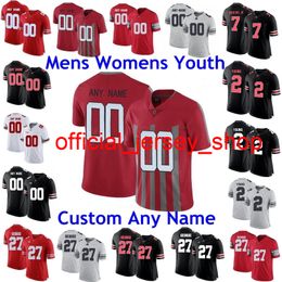 NCAA Ohio State Buckeyes Maillots Justin Fields Jersey Chase Young Haskins Jr. Elliott Eddie George College Maillots de football cousus sur mesure