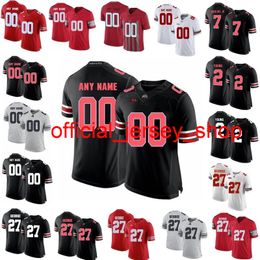 NCAA Ohio State Buckeyes Jerseys Justin Fields Jersey Chase Young Jk Dobbins Archie Griffin 5 Garrett Wilson Voetbal Jerseys Custom Stitche