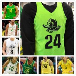 NCAA Oregon Ducks Basketball Jersey 13 Chandler Lawson 10 Shakur Juiston 32 Anthony Mathis 0 Will Richardson Custom Mens Women