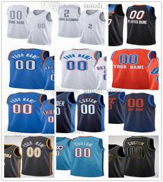 Maillots de basket-ball imprimés NCAA Luguentz Dort 5 Josh Giddey 3 Derrick Favors 15 Shai Gilgeous-Alexander 2 Mike Muscala 33 Aleksej Pokusevski 17