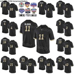 NCAA Purdue Football College 15 Drew Brees Jersey 36 Edwin Watson 11 David Blough 16 Len Dawson 1 Akeem Hunt 23 Bolden Team Couleur Noir Tout cousu Sport