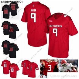 Ncaa Rutgers Scarlet Knights maillots de Football universitaire maillot Mohamed Sanu Logan Ryan Jason Mccourty