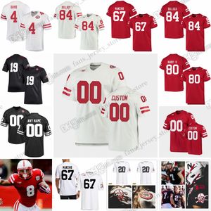 S-6XL Maillots de football universitaire Nebraska Cornhuskers Hausmann Masker Pauley Purdy Smothers Synek Torres Allen Buda Bullock Ervin Jr. Harris Jewett cousu