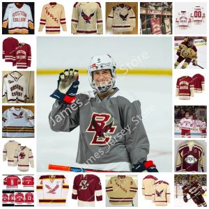 NCAA cousu personnalisé Boston College Eagles Hockey Jersey Brian Leetch 13 Cam Atkinson 10 Brian Boyle 22 Paul Carey 4 Brooks Orpik Johnny Gau