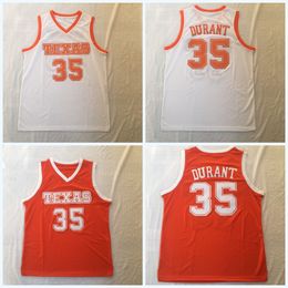 Ncaa Texas Longhorns # 35 Kevin Mo Jersey Durant Orange Blanc Meilleure Qualité 100% Ed College Basketball Maillots S-3xl Livraison Rapide