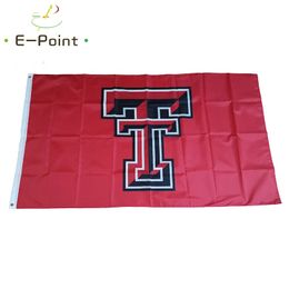 NCAA Texas Tech Rode Raiders Vlag 3 * 5ft (90 cm * 150 cm) Polyester vlag Banner decoratie vliegende huis tuin vlag Feestelijke geschenken
