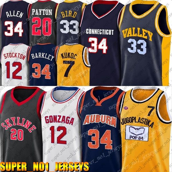 NCAA Toni Gary Kukoc Payton Jersey Charles John Barkley Stockton Maillots Ray Bird Allen Jersey Iverson Anfernee Chris Hardaway Webber Steve Chris Nash Webber xzcvs