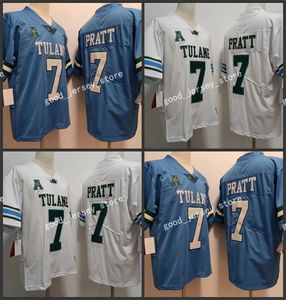 NCAA Tulane Wave Jersey College Football Jersey NCAA 7 Michael Pratt Jersey 2024 El estilo más nuevo