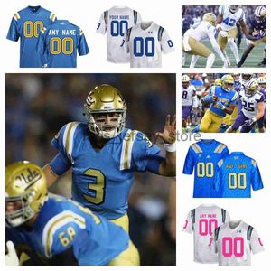 NCAA UCLA Bruins College Football Maillots 3 Chase Artopoeus 4 Ethan Garbers 11 Chase Griffin 24 Zach Charbonnet 28 Josiah Gonzales 32 Christian Grubb 19 Kazmeir Allen