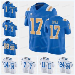 Maillot de football Ncaa Ucla Bruins Quentin Lake Delon Hurt Chase Cota Logan Loya Ethan Fernea Kyle Philips Keegan Jones Chase Griffin