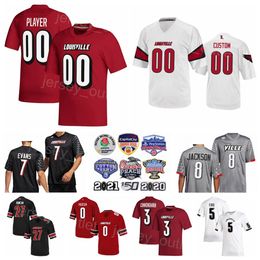 NCAA University Football 27 Kenderick Duncan Jersey College 3 Malik Cunningham 7 Tiyon Evans 8 Lamar Jackson 0 Tyler Hudson 5 Marshon Ford Stitched Sport Uniforme