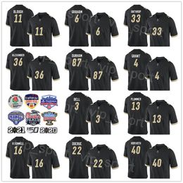 NCAA University Purdue College Football 16 Len Dawson Jersey 1 Akeem Hunt 23 Bolden 15 Drew Brees 36 Edwin Watson 11 David Blough Ademend Pure Cotton Borduurwerk