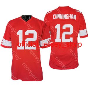 NCAA UNLV Rebels Football Jersey 12 Randall Cunningham College Taille S-3XL Jeune Adulte Tout Cousu