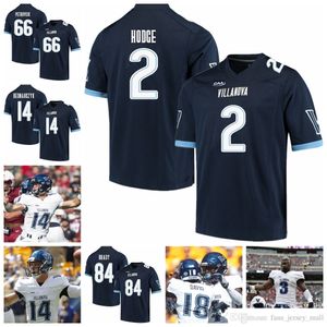 NCAA Villanova Wildcats Maillots de football universitaire Howie Long Jersey Jack Schetelich Brian Westbrook Jaquan Amos ﾠ Julian Williams ﾠ Chemise en jersey cousue sur mesure