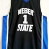 NCAA Weber State State Damian 0 Lillard College Basketball Jersey Blue Blue Mens # 0 Damian Lillard Shirts University Maillots cousus