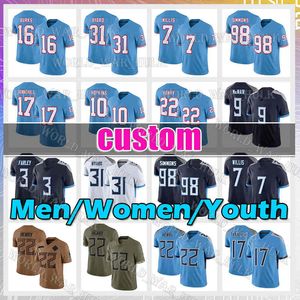 10 DeAndre Hopkins voetbalshirt 22 Derrick Henry 7 Malik Willis Treylon Burks Jeffery Simmons Ryan Tannehill Steve McNair Elijah Molden Tyjae Spears Caleb Farley