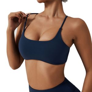 NCLAGEN Dames Soutien-Gorge De Sport Sexy Bretelles Croisées Dos Haute Soutien Impact Sous-Vêtements Yoga Course Fitness Gym Rembourré Bralette