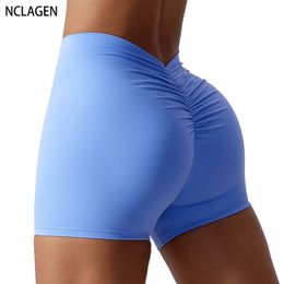 Nclagen womens yoga shorts hauts hauts scrunch busty fest soulevant confort de fitness collants de gym squat proof naked feel leggings 240420