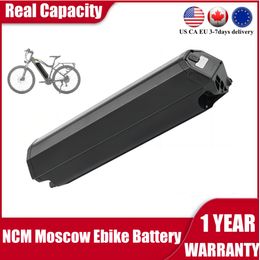 NCM Moscú Ebike Batteries 48V 25AH 21AH REENTE Dorado Battery 48 Volt 17.5AH 13AH batería de marco incorporado para 1000W 500W 750W con cargador 3A