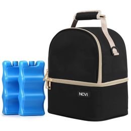 NCVI – sac isotherme pour lait maternel, avec sac de glace, biberon isolé pour déjeuner, convient à 6 biberons pour maman allaitante, garderie 240111