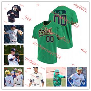 ND Baseball Jersey Tony Lindwedel Sammy Cooper Radek Birkholz Matt Bedford Carter Bosch Jack Findlay Custom Cousted Mens Youth Notre Dame Fighting Irish Jerseys