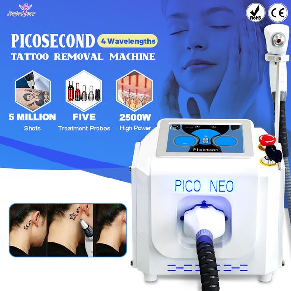 Le pigment de retrait de tatouage de picoseconde de Laser de Nd Yag enlèvent la Machine de Laser de retrait de tatouage de tache de rousseur de blanchiment de peau pour la maison