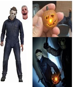 Neca Michael Myers Action Figure Halloween Ultimate Toy Horror Gift Pumpkin avec lumière LED 11129457395