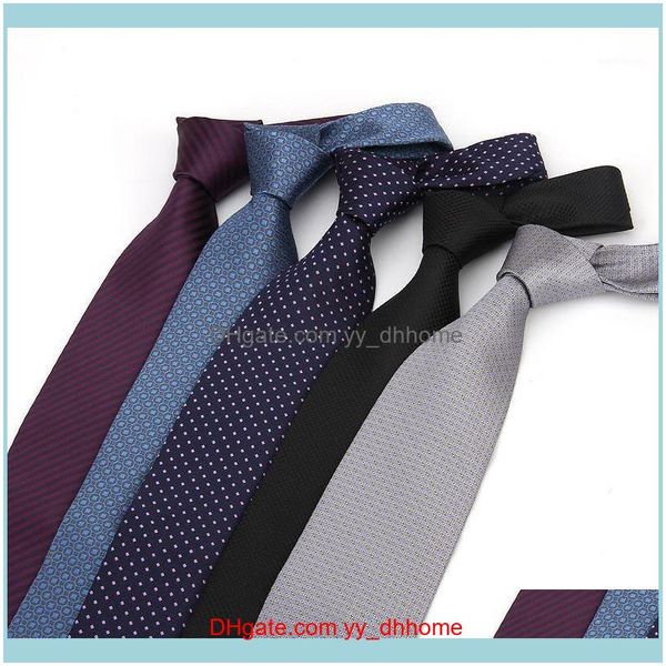 Cuello Aessoriesneck Corbatas Liiway 8Cm Formal para hombres Poliéster Tejido Impreso Corbata Moda Slim Wedding Business Hombre Casual Gravatas Custom