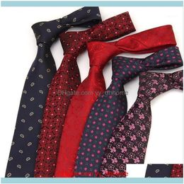 Nek fashion aessoriesneck banden liiway 8 cm formeel voor mannen klassieke polyester geweven print stroptie bruiloftsbedrijf man casual gravat317p