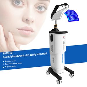 Máquina de estiramiento de cuello 7 colores cara Pdt terapia de luz Led máquina de salón de belleza luz Led Pdt luz de terapia de blanqueamiento Facial