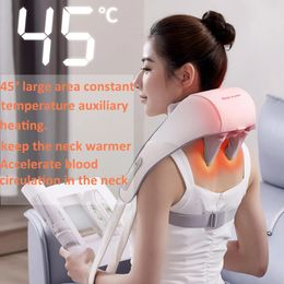 Nekmassager voor pijnverlichting oplaadbare trapezius spier kneden schouder cervicale wervelkolom multifunction body home massagers 240326